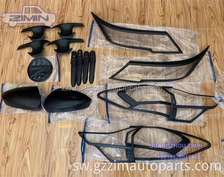 RUSH Car Exterior Accessories  mat black/ chrome Garnish Trim Cover for rush